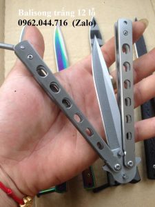 dao Balisong trắng 12 lỗ